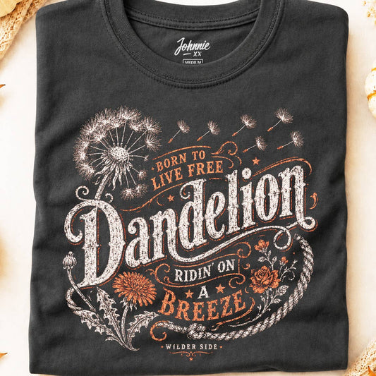 Vintage Boho Dandelion Ella Country Music Graphic Tee