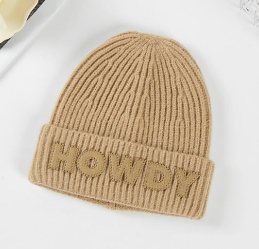 Howdy Lettering Beanie