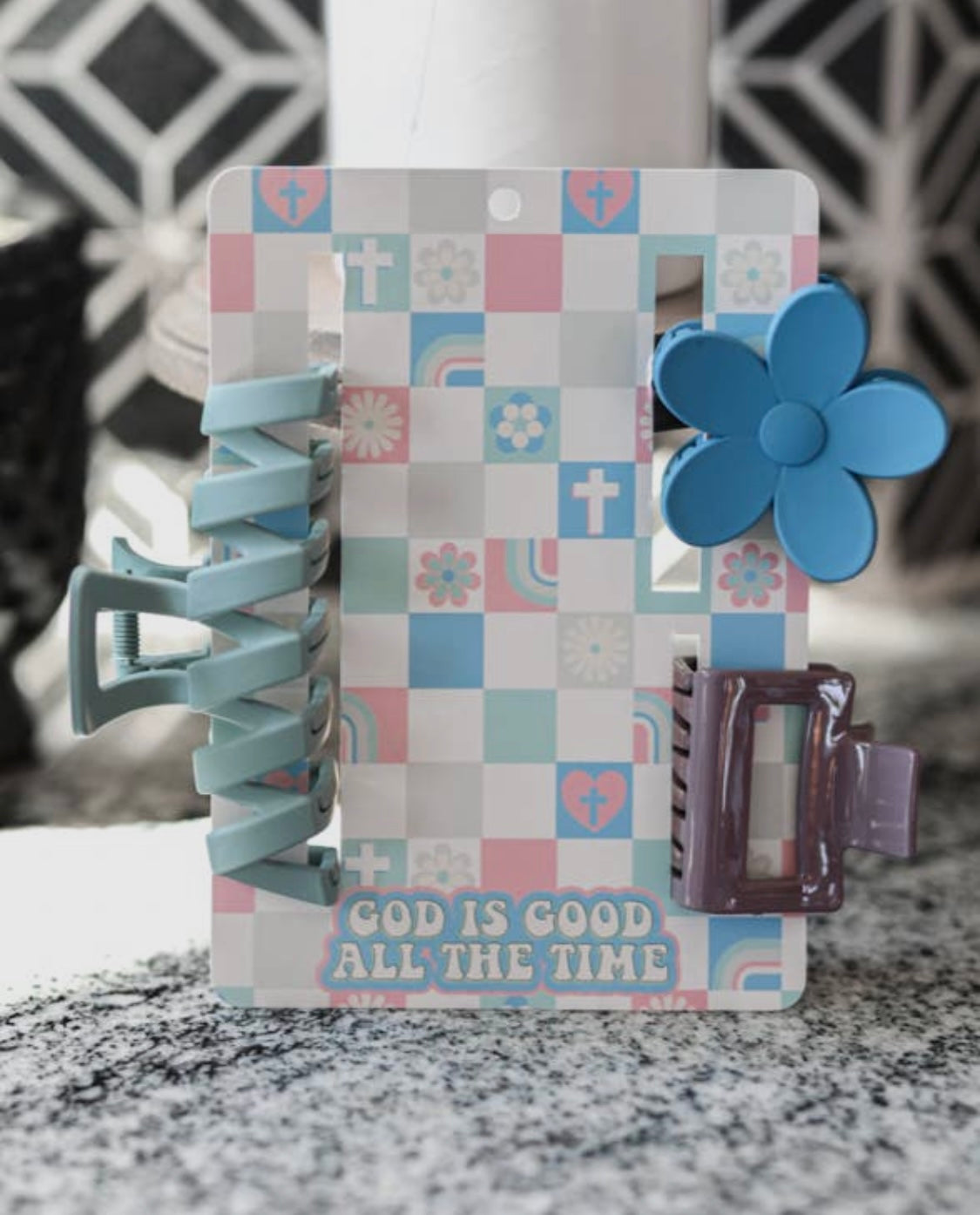 God is Good All the Time!! Hair Clip Set