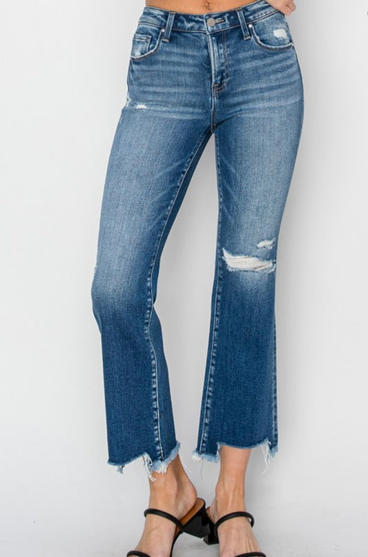 Sweet Sunsets Mid Rise Cropped Jean