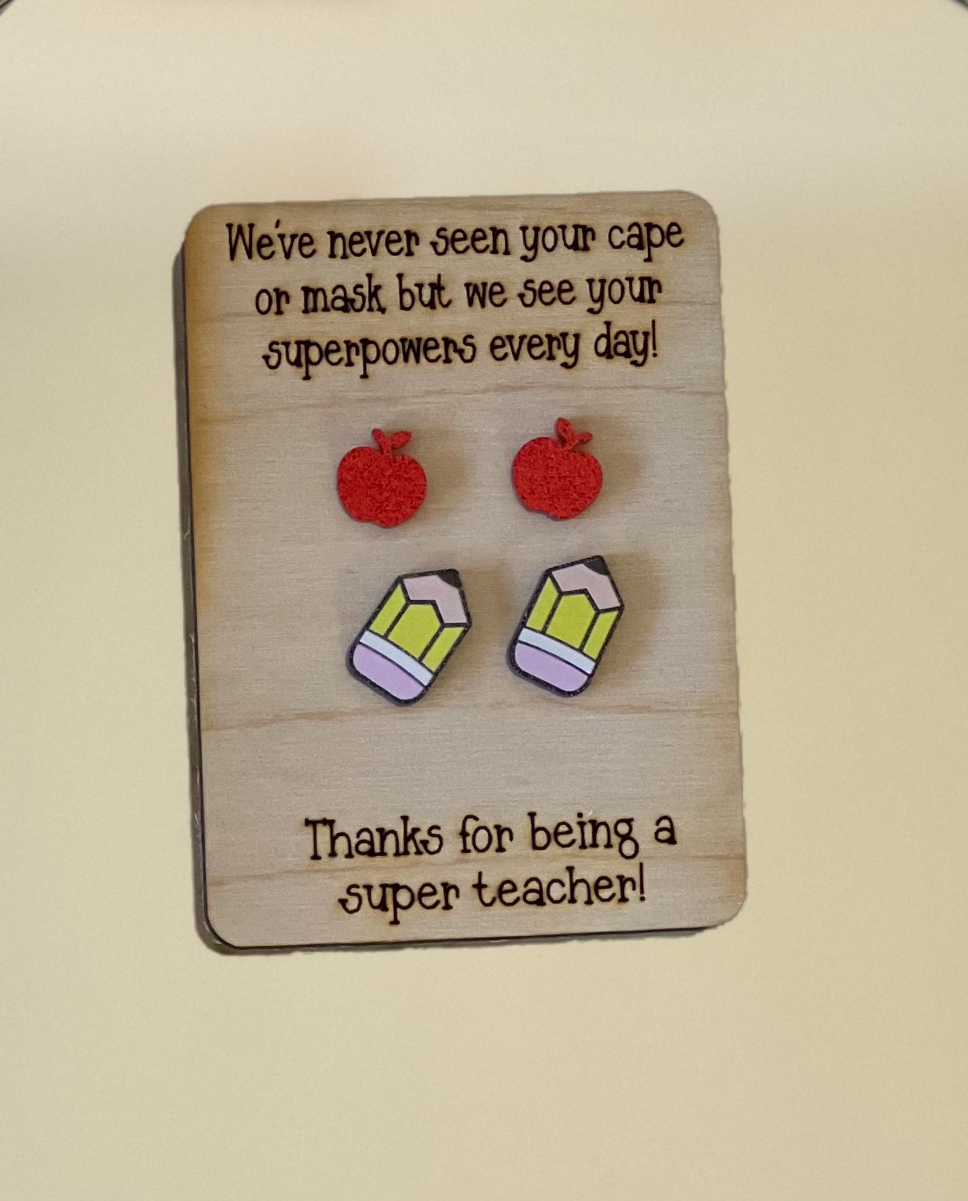 Super Teacher Earring Set