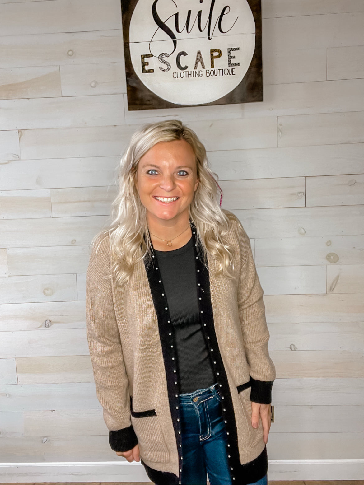Pearl Accent Cardigan