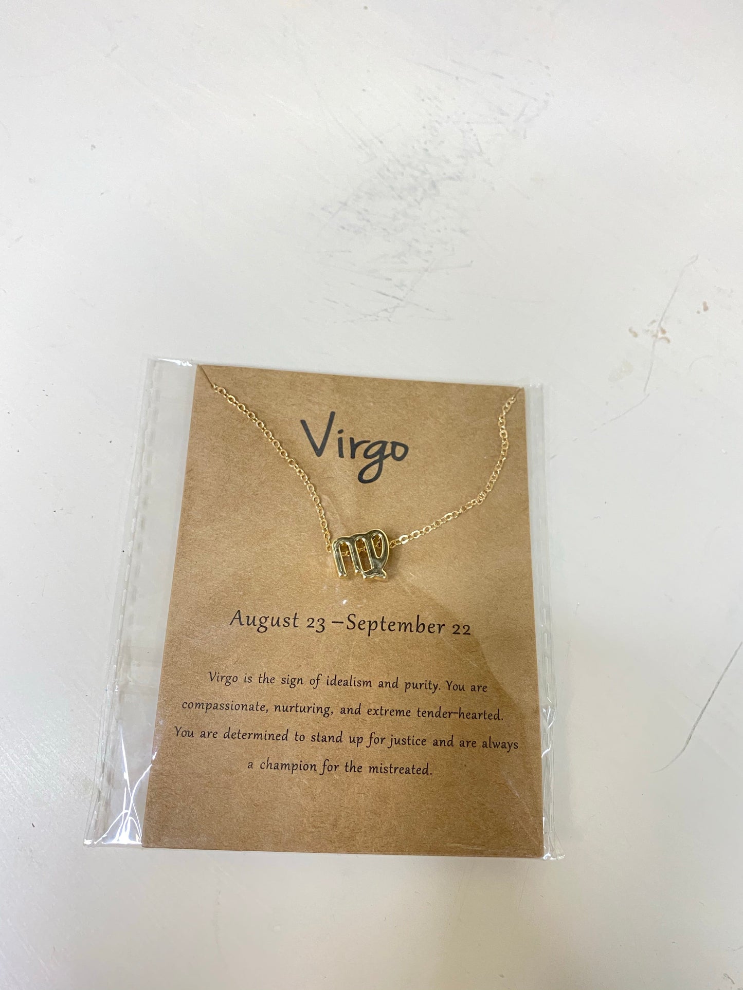 Gold Star Sign Necklace