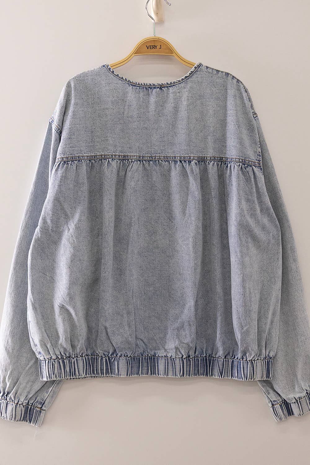 Blue Skies Ahead Tiered Denim Jacket