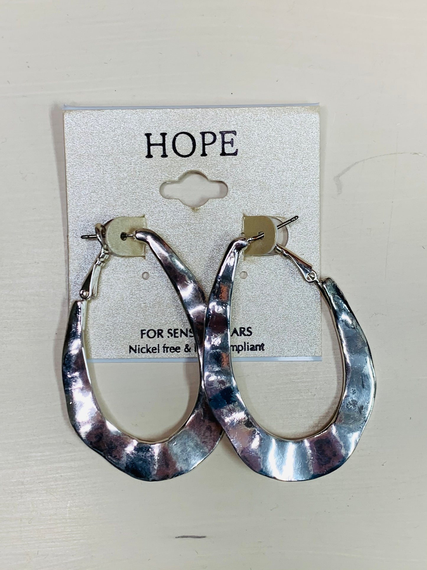 Silver Rigid Hoop Earrings