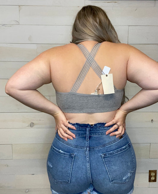 Heather Grey Bralette