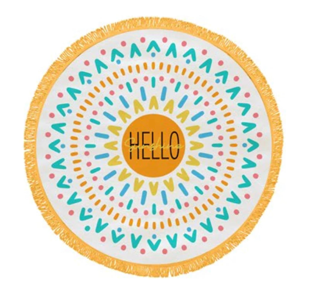 Hello Sunshine Beach Towel