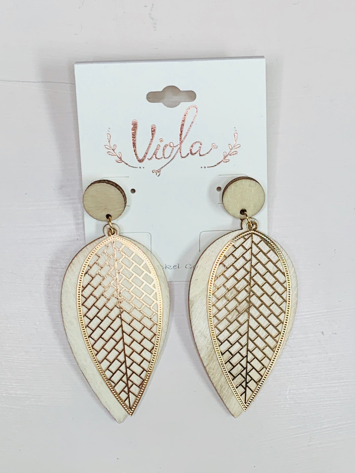 Cream Dangle Earrings