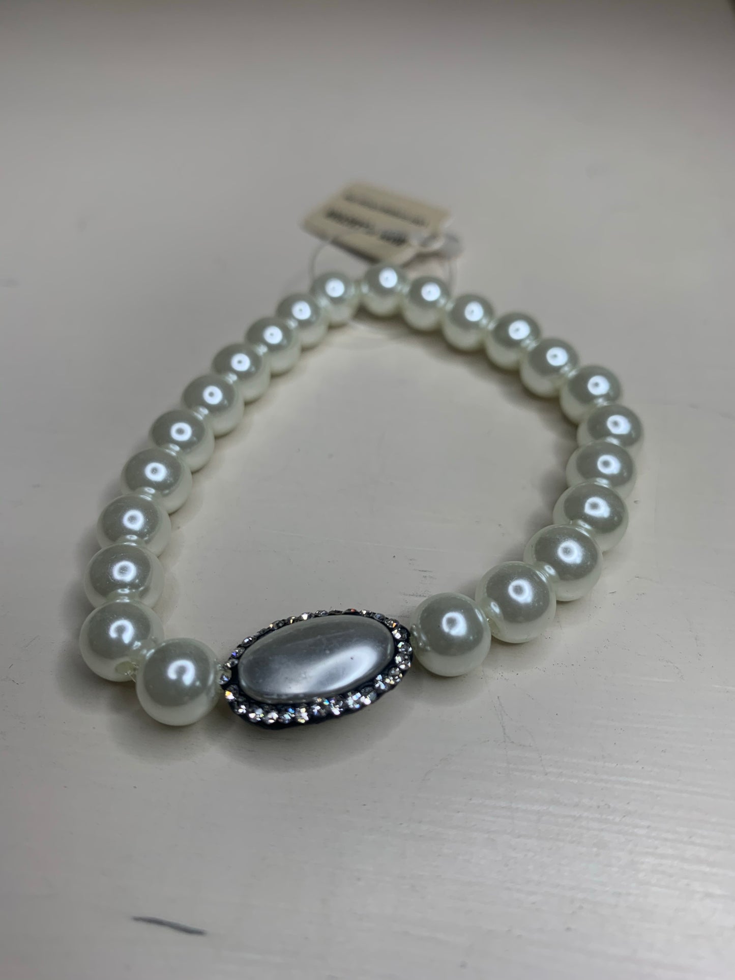 White Beaded Bracelet