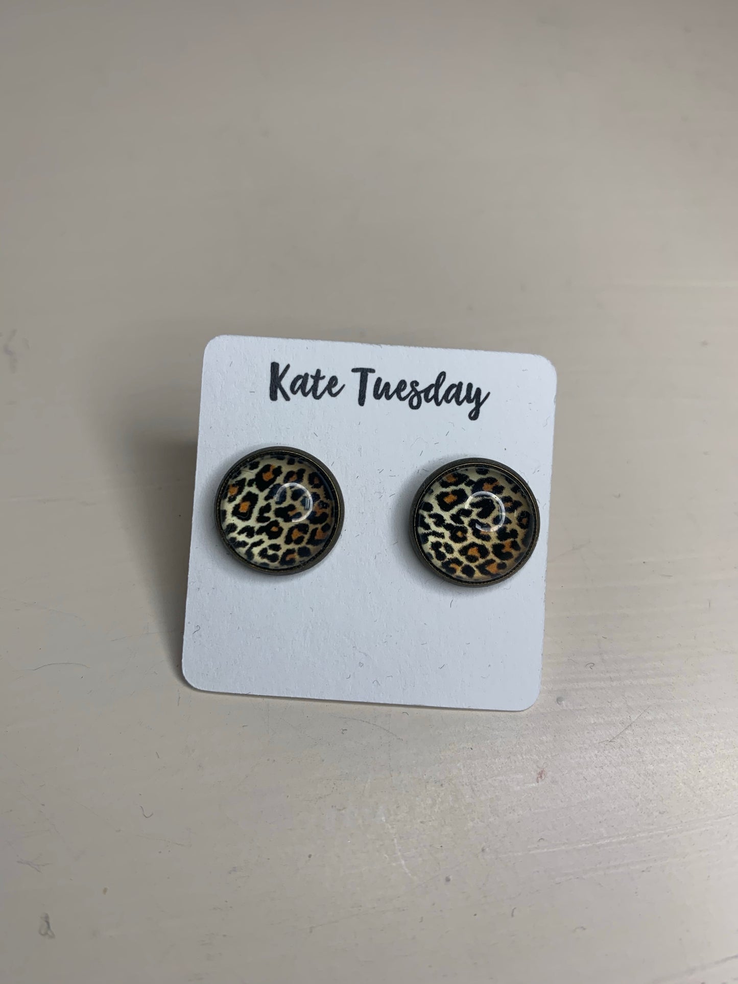 Leopard Print Studs