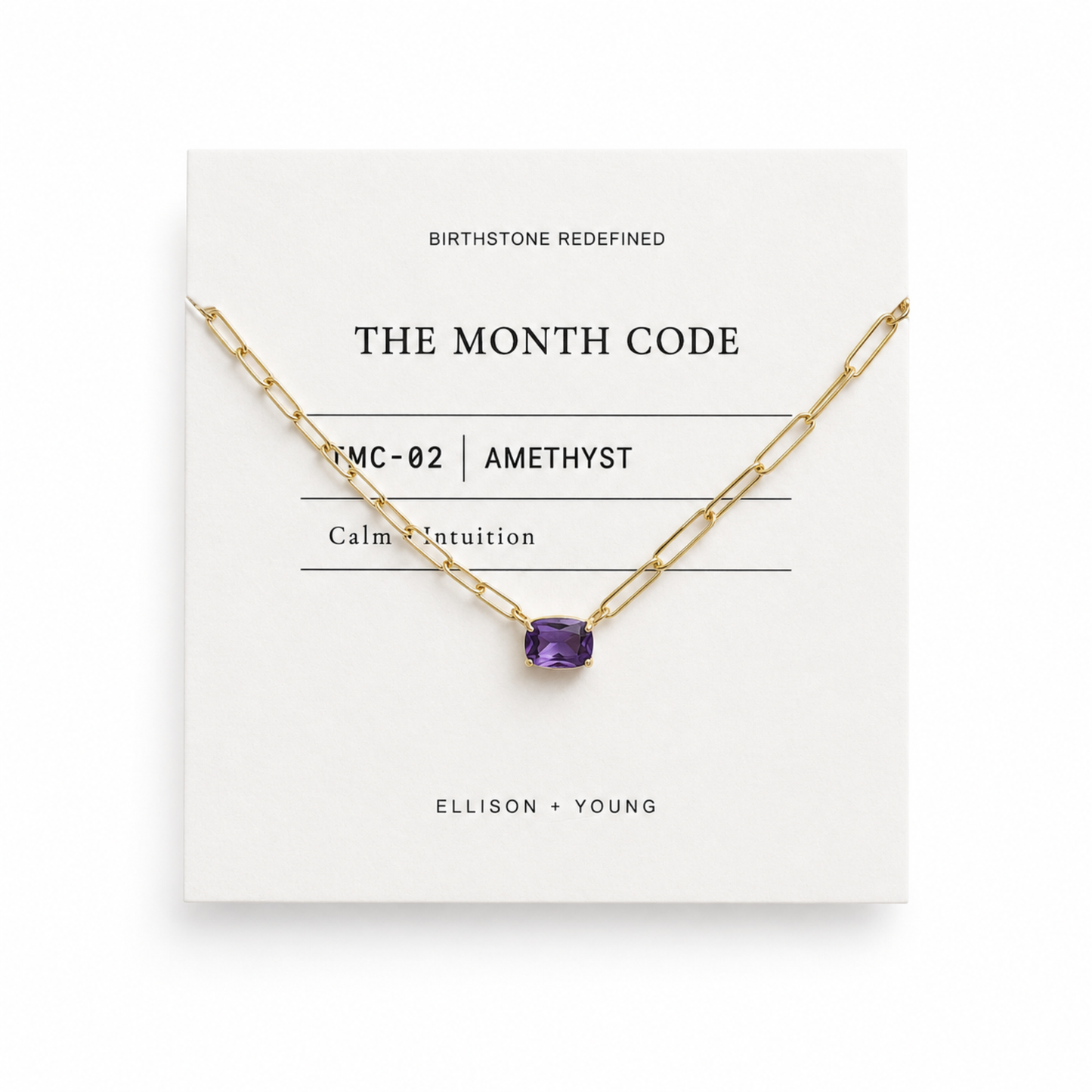 The Month Code Birthstone Necklace Collection