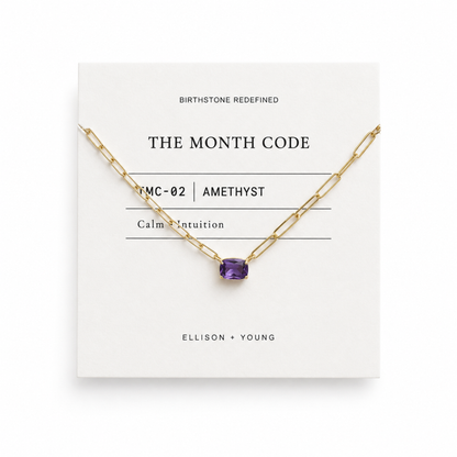 The Month Code Birthstone Necklace Collection