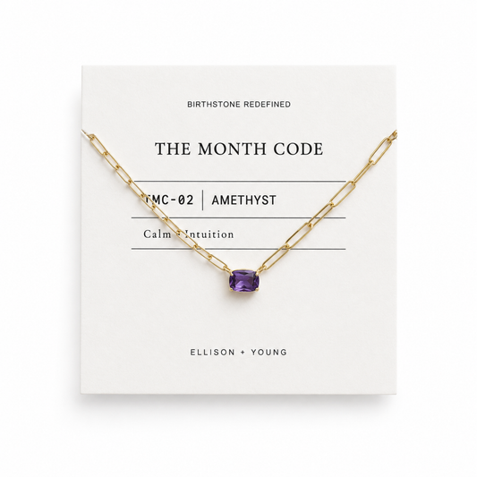 The Month Code Birthstone Necklace Collection