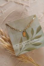 Load image into Gallery viewer, Hope + Future Mini Tag Necklace | Christian Jewelry