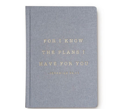 For I Know the Plans Fabric Journal