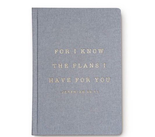 For I Know the Plans Fabric Journal