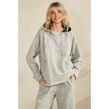 Load image into Gallery viewer, Cozy Micro Polka Dot Hoodie