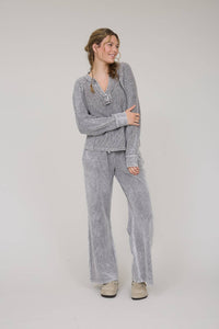 In My Comfy Era Mineral Washed High Waist Drawstring Lounge Pants
