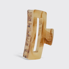 Load image into Gallery viewer, Recycled Plastic Jumbo Open Shape Claw Clip - Chocolate Marble
