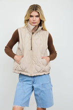 Load image into Gallery viewer, Plaid About You Quilted Zip-Up Vest