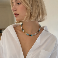 Load image into Gallery viewer, Color Garden Beaded Necklace – Natural Stone Beads Mix