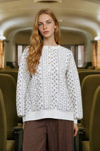 Load image into Gallery viewer, FLORAL STRIPE HENLEY QUILTED JACKET