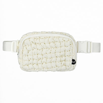 CC Quilted Puffer Belt Bag Fanny Pack