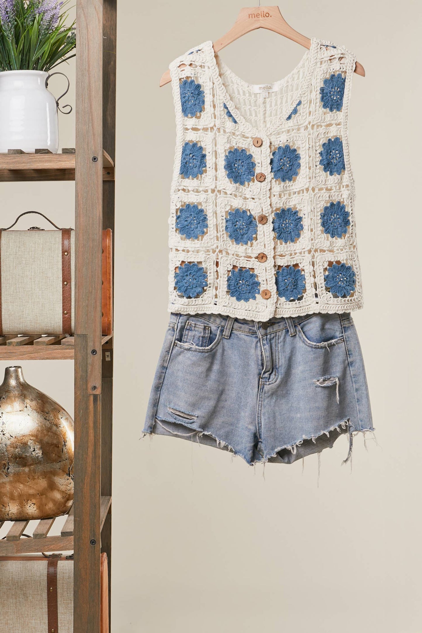 Coastal Bloom Crochet Top