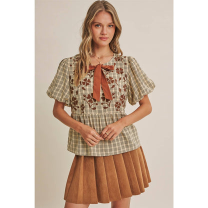 Rodeo Romance Vegan Suede Pleated Mini Skirt