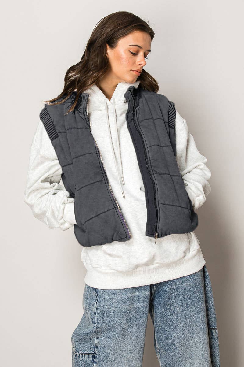 Foggy Morning Quilted vest