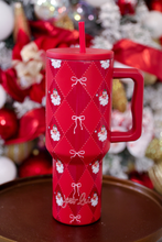 Load image into Gallery viewer, Santa&#39;s Signature Bow Tumbler