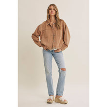 Load image into Gallery viewer, Rustic Road Mineral-Washed Twill Oversized Layering Jacket