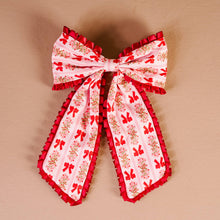 Load image into Gallery viewer, Fancy Frills Hair Bow-Oh So Merry
