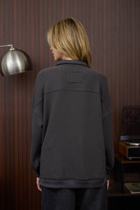 Peak Performance Half Zip Waffle Knit Top