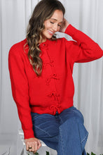 Load image into Gallery viewer, Pretty in Bows Snap Button Cardigan Sweater
