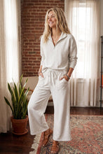 Load image into Gallery viewer, Scuba Half Zip Pullover &amp; Wide Leg Pants Set