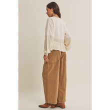 Load image into Gallery viewer, Soft Autumn Mixed Media Sweatshirt