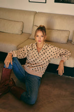 Load image into Gallery viewer, Spot On Polka Dot Half-Zip Pullover Sweatshirt