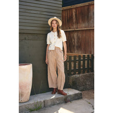Load image into Gallery viewer, Easy Day Relaxed Gingham Cotton Barrel Leg Pants