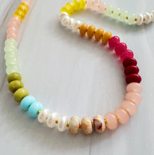 Load image into Gallery viewer, Color Garden Beaded Necklace – Natural Stone Beads Mix