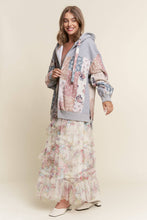 Load image into Gallery viewer, Multi Pattern Patchwork Zipper Hoodie