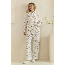 Load image into Gallery viewer, Cozy Holiday Print Lounge Hoodie