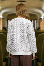 Load image into Gallery viewer, FLORAL STRIPE HENLEY QUILTED JACKET