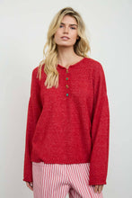 Load image into Gallery viewer, NOVELTY HOLIDAY BUTTON HENLEY PULLOVER SWEATER