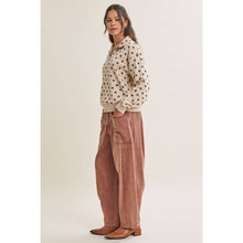 Load image into Gallery viewer, Spot On Polka Dot Half-Zip Pullover Sweatshirt