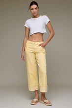 Load image into Gallery viewer, Mellow Yellow Cuffed Mid Rise Petite Dad Jean