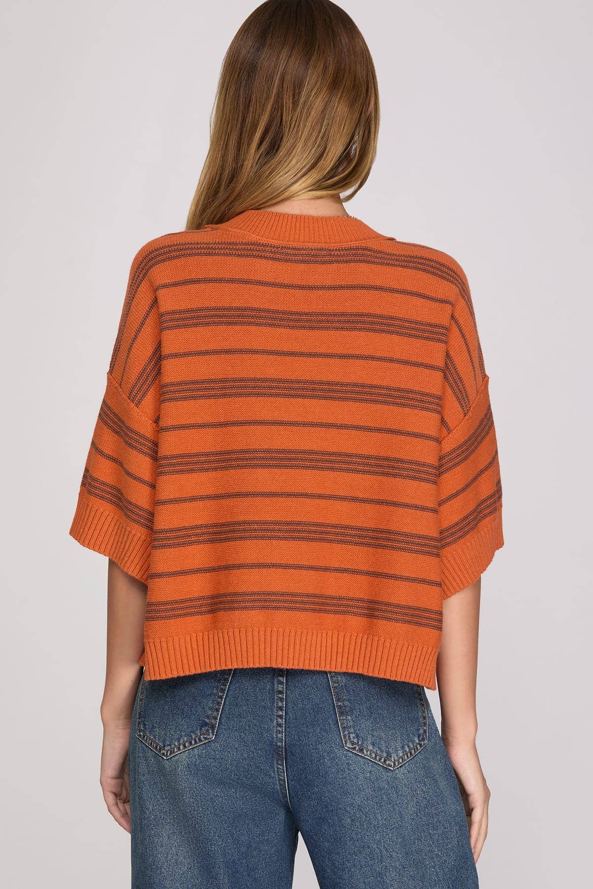 Autumn Adventures Striped Knit Sweater Top