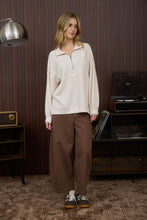 Load image into Gallery viewer, Peak Performance Half Zip Waffle Knit Top