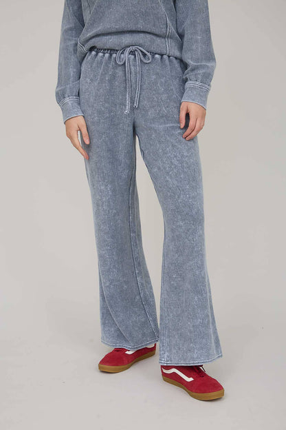 In My Comfy Era Mineral Washed High Waist Drawstring Lounge Pants