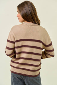 The Polo Club Striped Sweater Top
